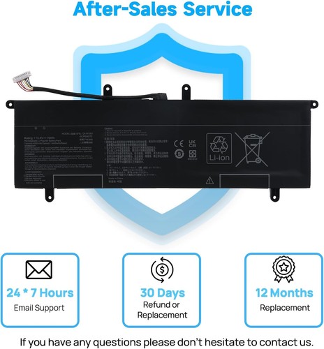 Batería C41N1901 Compatible con Asus ZenBook Duo UX481 UX481F UX481FL UX481FA U - Imagen 6 de 7