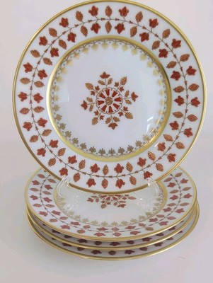 Set 4 Haviland & Parlon Matignon Rust Bread & Butter Plate MINT Limoges France