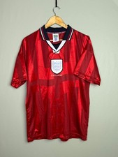 Vintage England Score Draw Jersey 1997/1999 Away Football Shirt Official Retro