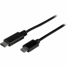 Image of Startech 0.5M Usb C To Micro Usb Cable M/M Usb 2.0 Usb-C To Micro Usb Charge Cab