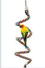 Bird Perch,Bird Rope Perch  Birds Swing Set,Bird perches for cage,Rope Perch...