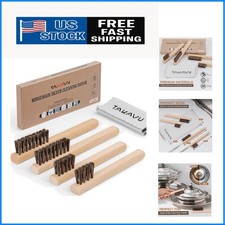 Horsehair Cleaning Brushes for Silverware Jewelry - 4 Sizes Included