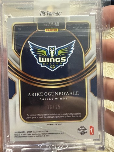 2024 Panini Select WNBA Arike Ogunbowale Tie Dye Auto /25 Maybe MVP WNBA Dallas - Picture 2 of 3