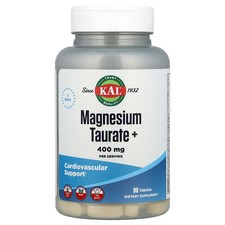 KAL Magnesium Taurate  400 mg 90 Tablets Vega...