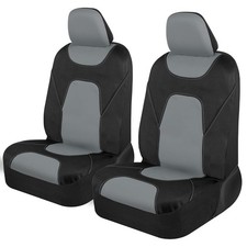 Waterproof Car Seat Covers Gray Front Universal Fit Set AquaShield Motor Trend