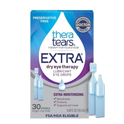 Extra Dry Eye Therapy Preservative-Free Lubricating Eye Drops for Dry Eyes, 3...