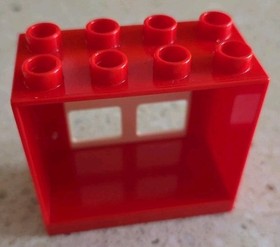 LEGO DUPLO - RED WALL WHITE WINDOW - 10593 - VINTAGE FIRE STATION