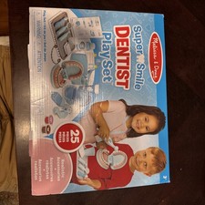 Melissa  Doug Super Smile Dentist Kit Play Set of Teeth and Dental Accessories