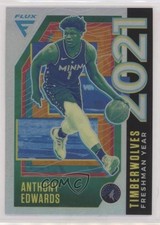 2020-21 Panini Flux Freshman Year Silver Prizm Anthony Edwards #3 02ez