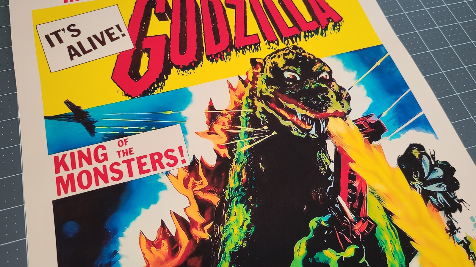 "Godzilla"  1954  Toho Co., Ltd. Insert 14" X 36" Reproduction Poster