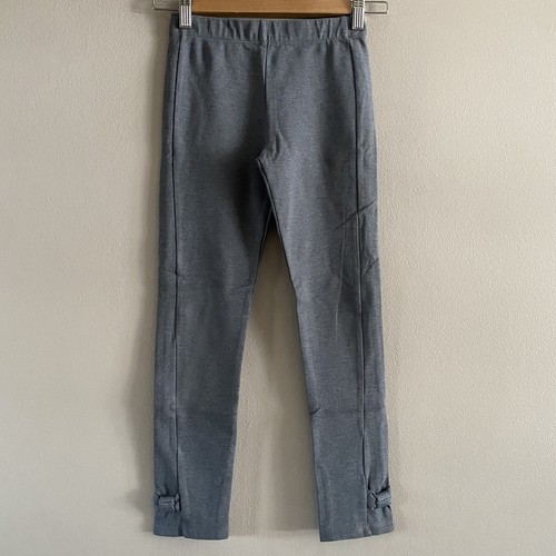 Kate Spade NY Girl’s Classic Gray Jamie Ankle Bow Stretch Leggings Size 10Y - Picture 1 of 8