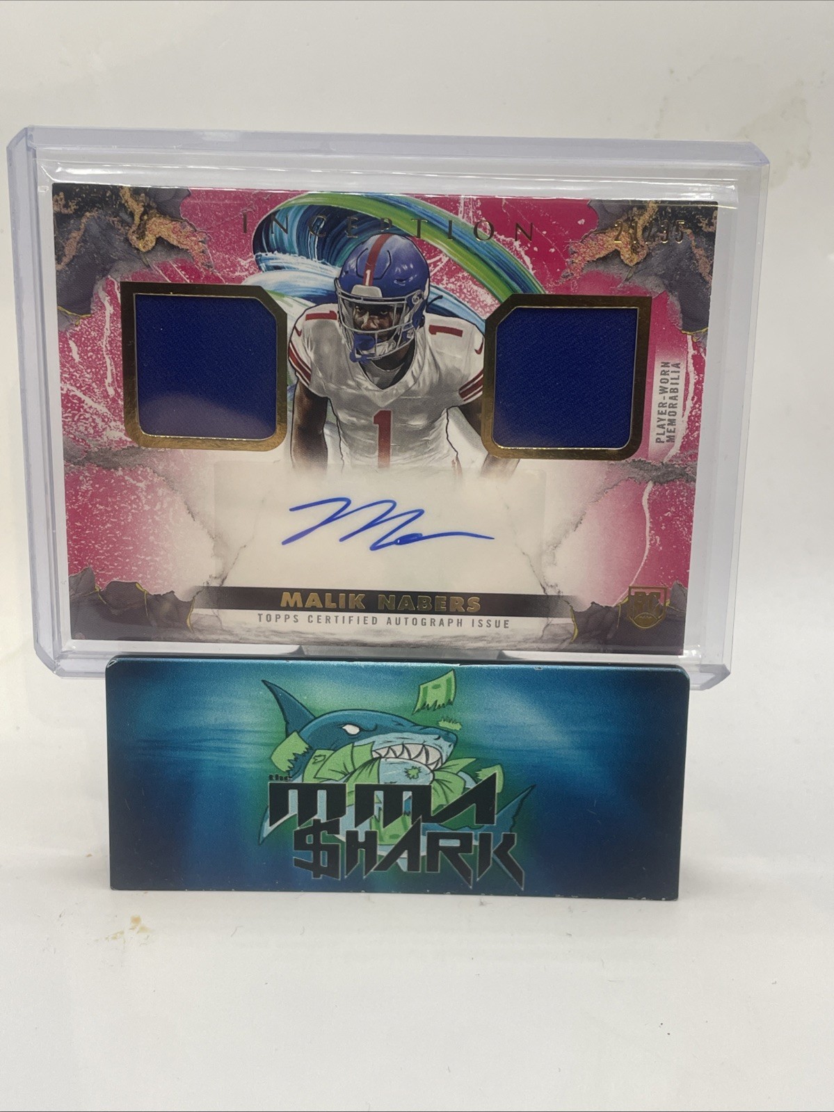 Malik Nabers Topps Inception Franchise Foundation Relic Autographs #FFRAMN Base