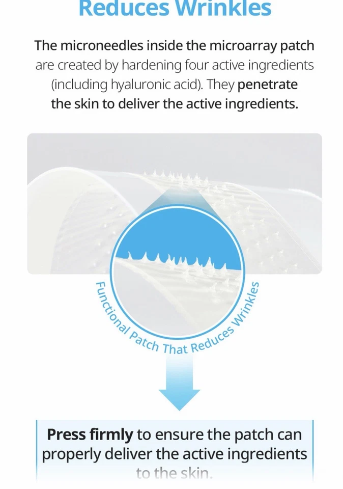 Elevador de línea ATOMY Acropass Ins. Mejora la apariencia de las arrugas 1 bolsa X 5 parches Foto 4 de 4
