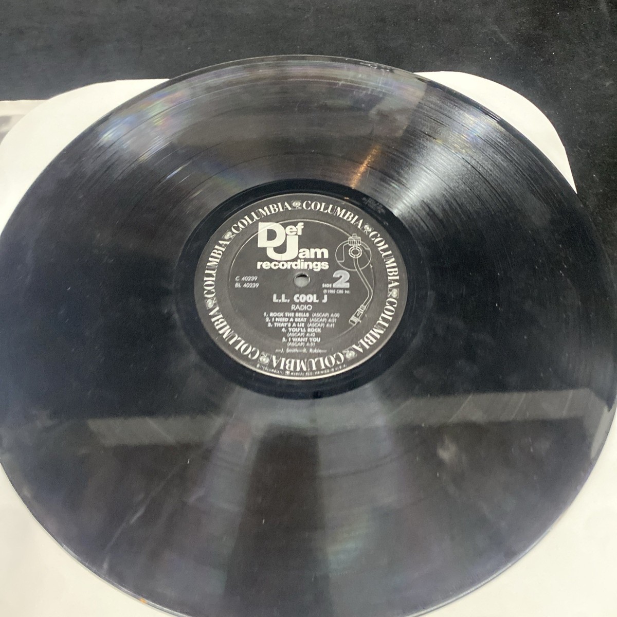 1985年ブルービニール盤 RKL – Keep Laughing LP LL COOL J Radio 1985 Vinyl LP Def Jam FC 40239 W/Vg Shrink