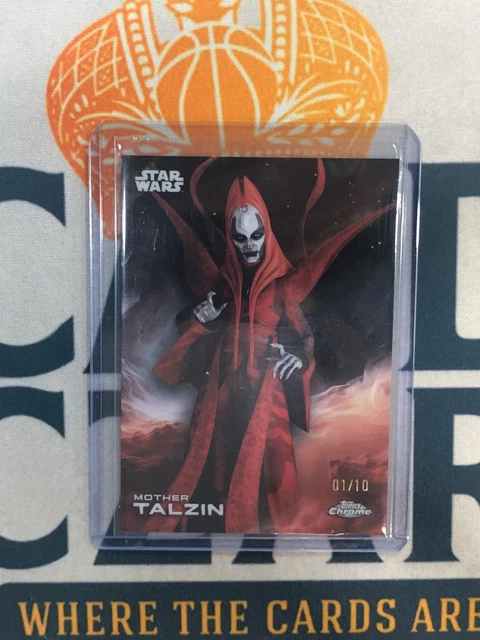 2025 Topps Chrome Star Wars MOTHER TALZIN Black Refractor /10