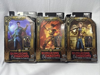 Lot Of 3 Hasbro Dungeons & Dragons Golden Archive HOLGA, SIMON And  FORGE 6'' NEW