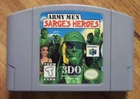 Army Men: Sarge's Heroes (Nintendo 64, N64) Game Authentic Tested