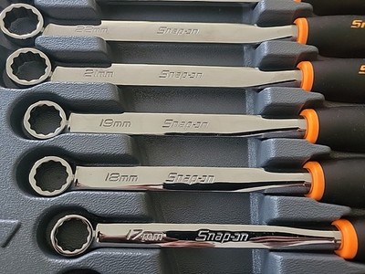 Snap On Tools NEW XDSGM607K1 7pc 12pt METRIC Flank Soft Grip Box