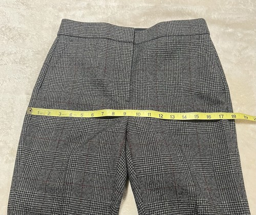 Theory lange Hose mit Seitenschlitzen Wolle kariert Karriere Größe 4 - Bild 9 von 11