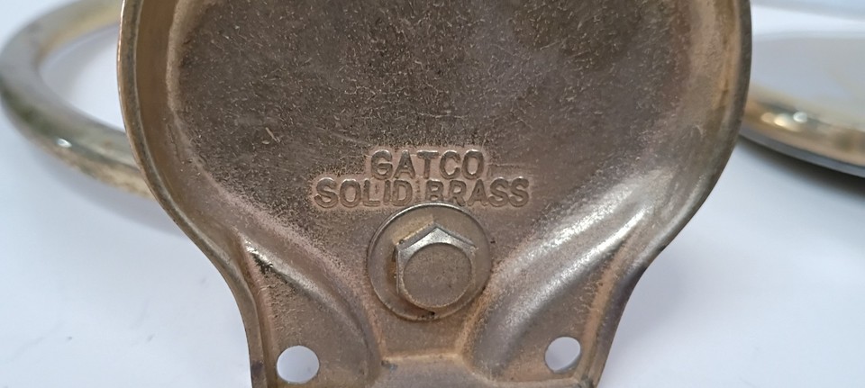 Vintage Gatco Solid Brass Towel Ring Holder Plus Gatco soap Holder ...
