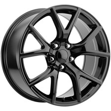 Replica FR75 Trackhawk 20x9 5x5" +35mm Gloss Black Wheel Rim 20" Inch