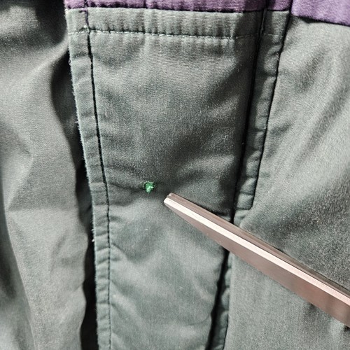 Vintage Chaps Ralph Lauren Jacket Mens XL Blue Green Colorblock 90s Bomber Coat - Picture 2 of 12