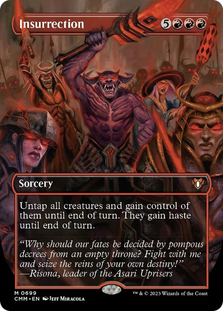 Insurrection (Borderless Alternate Art) [Commander Masters] Near Mint