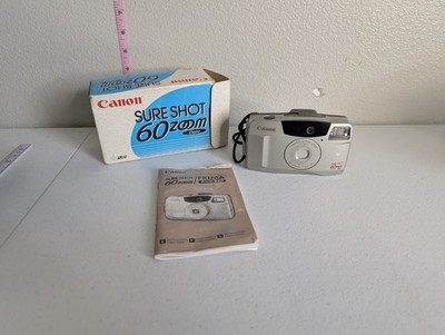 Vintage Canon Sure Shot 60 Zoom Prima 35mm With Original Box | eBay
