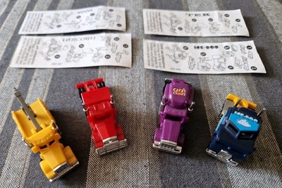 Kinder Surprise AMERICAN TRUCKS 1999 - 100% COMPLETE Set of 4 + 4 BPZ Papers...