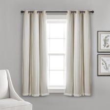 Lush Decor Sheer Grommet Curtains With Insulated Blackout Lining 16T002546 Wheat