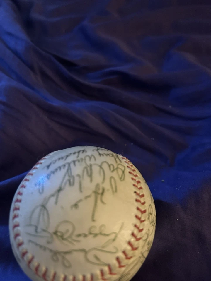 1972 Oakland A's Athletics World Series Champs Team Signed Baseball JSA COA - Image 4 of 4