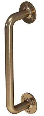 Rothley Grab Rail Antique Brass Bathroom Support Handle Disability Aid 305x25mm