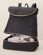 Stella & Dot ‘crush It’ Backpack  Bag Black Rose Gold Quilted Large Yoga