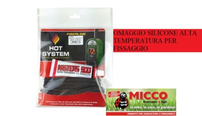 Kit Guarnizione 6mm Per Vetro Termocamino/Stufa Pellet + Silicone
