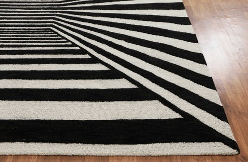 New Optical Square Pattern 8'x8' ft Handmade Tufted 100% wool Area Rugs & Carpet - Picture 6 of 12
