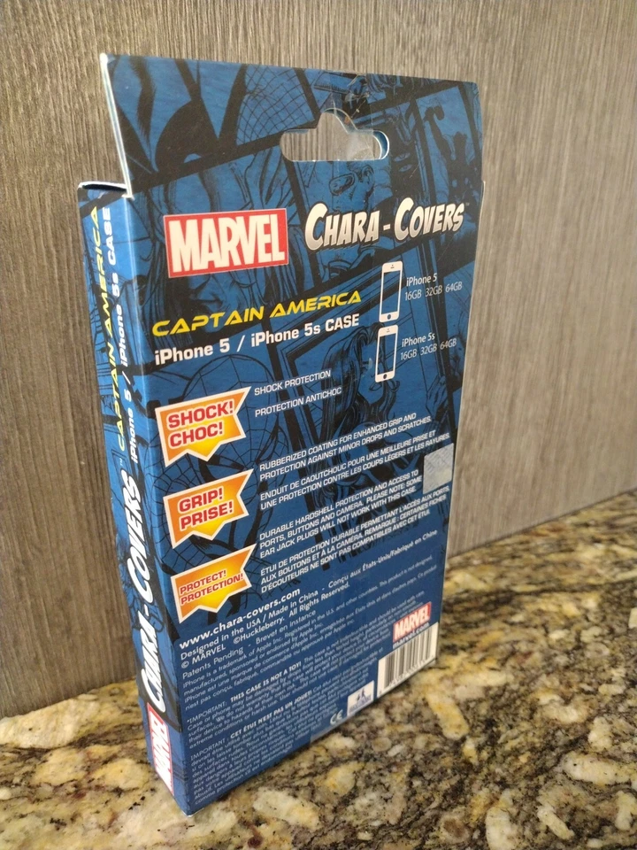 iPhone 5/5s Captain America Chara-Cover Protective Case Marvel Comics Avengers  - Image 2 of 3