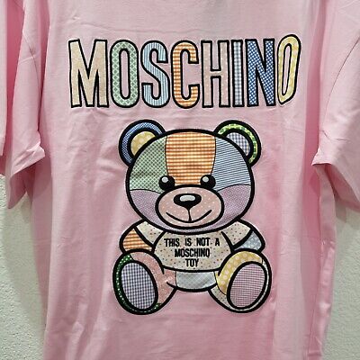 Moschino Teddy Bear Pink cotton t-shirt Size M | eBay Moschino Teddy Bear Pink cotton t-shirt Size M | eBay
