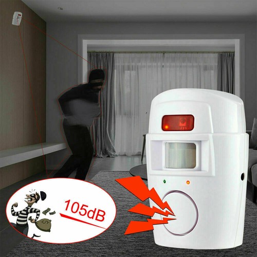 Sensor Motion Pir Wireless Alarm w/ 4 Remote Controls Shed Garage Home Caravan - Picture 3 of 12