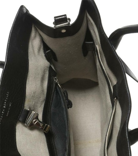 PROENZA SCHOULER Cuero Negro PS11 Bolso de Mano Alto Bolso de Mano Mensajero - Imagen 7 de 10