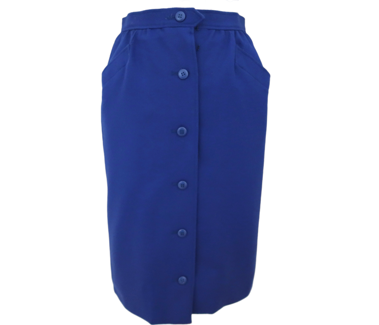 Gonna dritta vintage SAINT LAURENT lana midi F 38 US 6