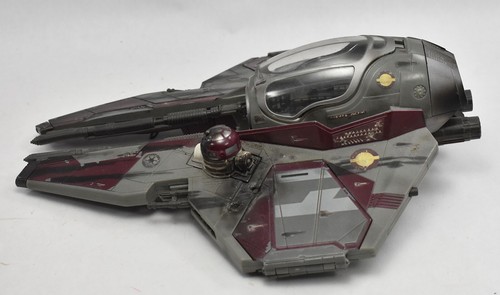 Star Wars ROTS Obi-Wan Kenobi's Jedi Starfighter Vehicle Hasbro 2005 Damaged - Picture 2 of 6