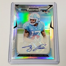 2019 Panini Prizm Draft Picks Anthony Ratliff-Williams Auto Rookie Card VJ-ARW29