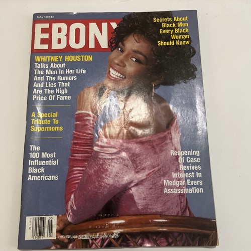 EBONY MAGAZINE-May, 1991 Whitney Houston Johnson Publication Vintage