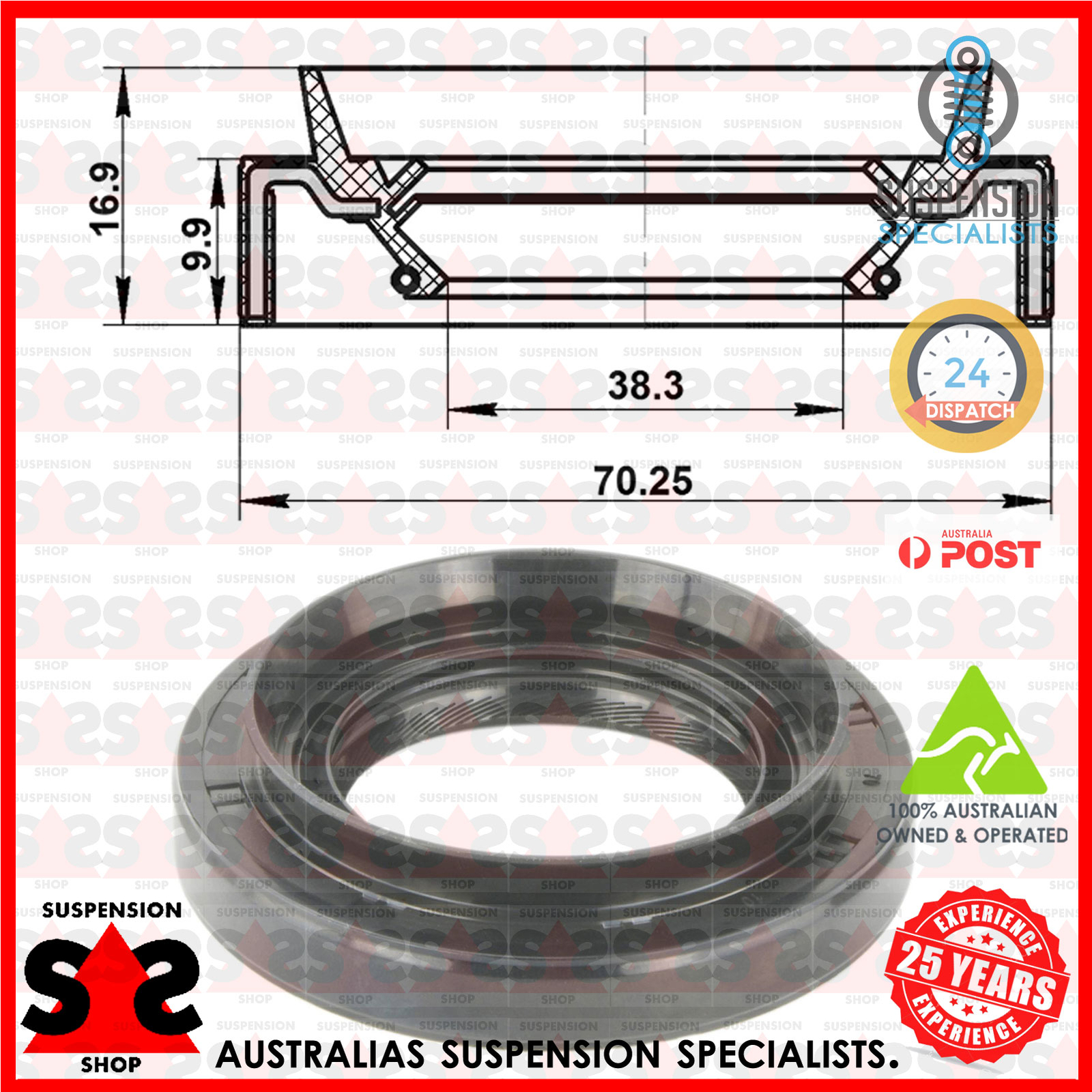Front Axle Shaft Seal, Differential Suit KIA Sportage Iii (Sl) 2.0 CRDi