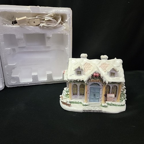 Hawthorne Precious Moments Christmas Village 7 Quiet Time Library Free