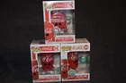Coco-Cola Funko Pop Set of 3 Funko Pops, Bottle Cap, Can, Can with World