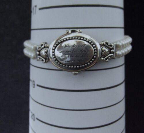HIDDEN M METROPILITAN OVAL Charm Bracelet Mop Dial Women's Watch, Works - Picture 14 of 15