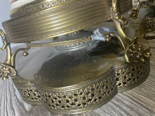 Vintage Pair Of Roman Themed Lamps, Approximately 33”. No Shades. - Picture 7 of 11