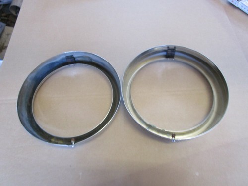 Oldtimer BMW NSU Chrom Scheinwerfer Lampenring Zierring SET iD Ø170mm BOSCH NEU - Bild 6 von 23