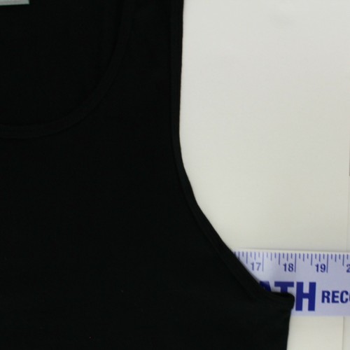 New Vintage Premium Quality Men's Athletic Sports Tank Top Cotton, Black, Large - Picture 4 of 5